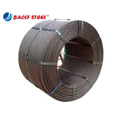 15.2mm prestressed pc steel strand wire price