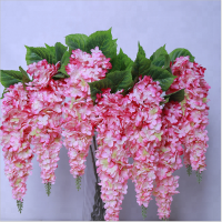 Cheap Artificial Fabric White Hydrangea Flowers for Wedding Decoration